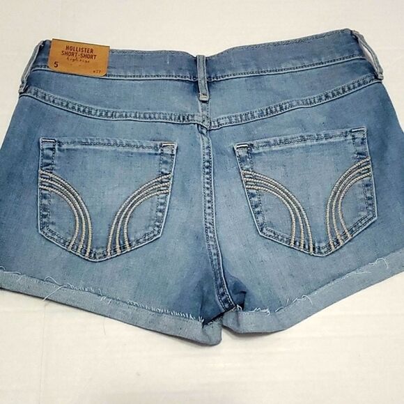 Hollister High Rise Casual Trendy Booty Shorty Short Jeans - Picture 7 of 12